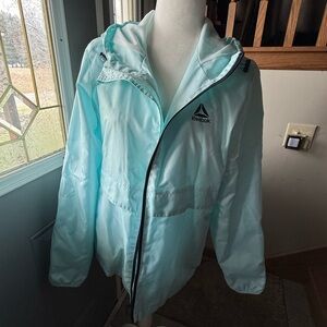 Reebok Light Blue Windbreaker Jacket